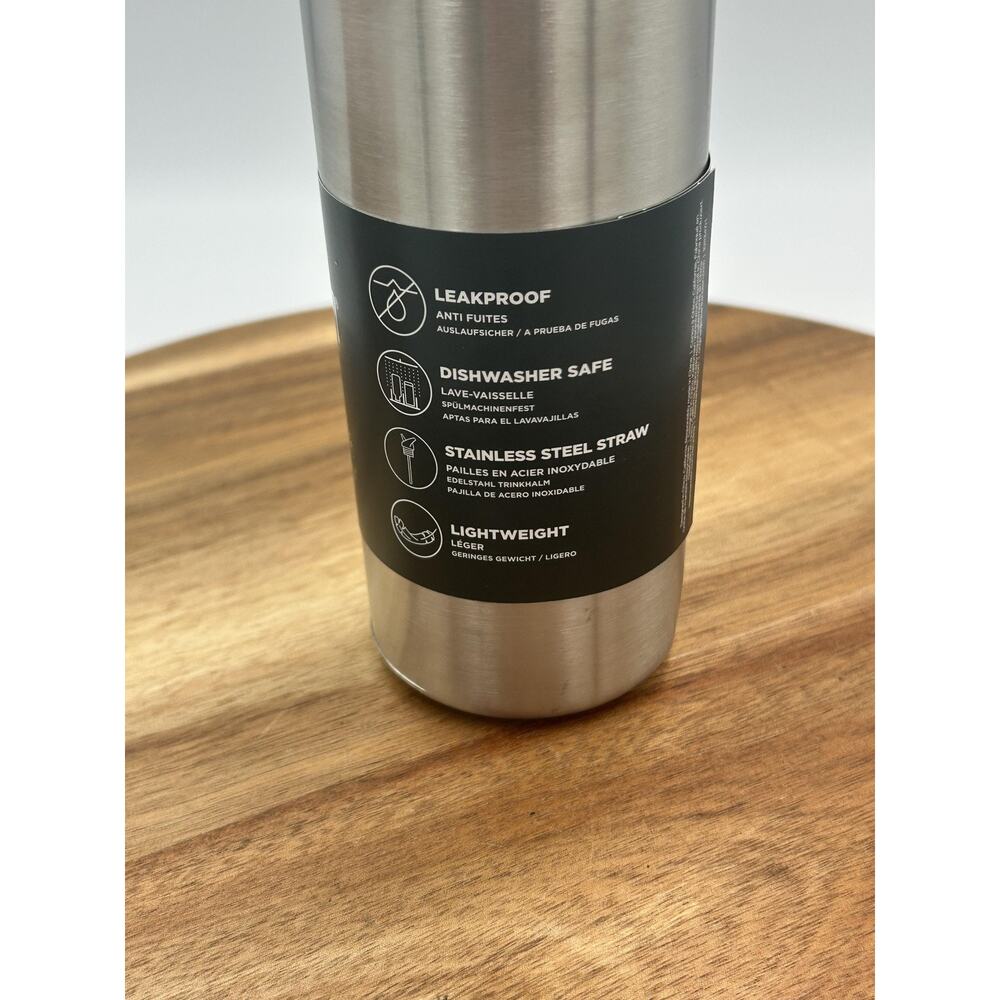 Klean Kanteen Classic Water Bottle 18oz Straw & Food Box Set Stainless Orange - Picture 7 of 15